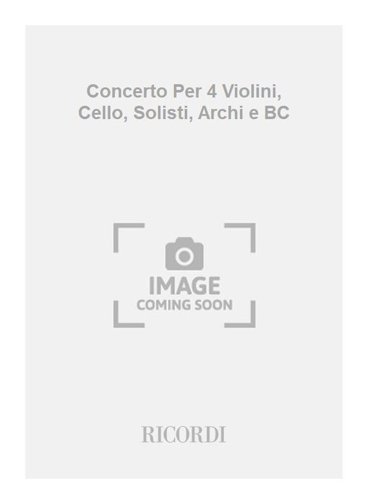 Concerti Per Vl. E Vc. Solisti, Archi E B.C.: Per